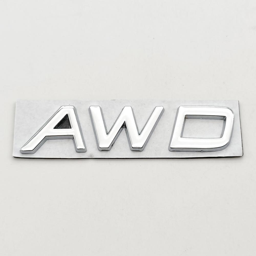 3d Metal Badge Car Rear Trunk Logo T5 T6 AWD Emblem for Volvo S40 S60 S90 XC40 XC60 XC90 V50 V70 T5 T6 AWD Sticker Accessories