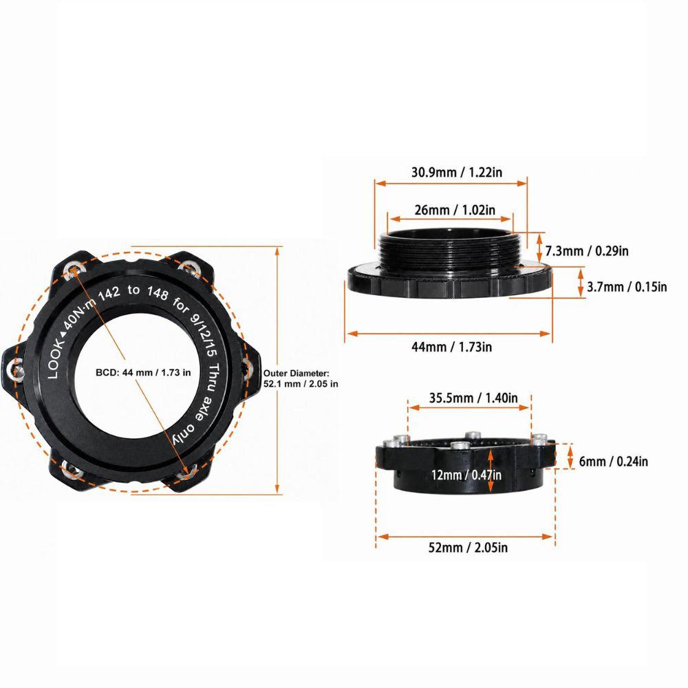 Aluminum Alloy, Stainless Steel Bike Hub Adapter Center Lock Adapter  Bike Hub Width Extension
