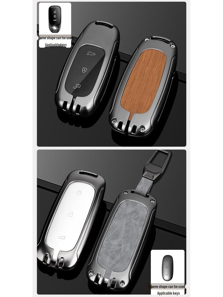 Чехол для ключа L9/L8/L7MAX: Премиальный металлический корпус, защита на одну пряжку для мужских ключей от машины