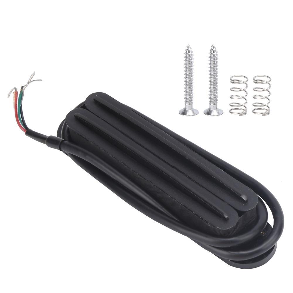 Black Dual Rail Humbucker Pickup 10K Output Hot Humbucker Pickup For Electric Guitar