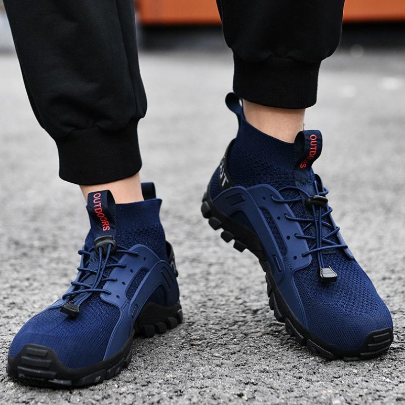 Мужские уличные походные ботинки для ходьбы по воде, сетчатые дышащие нескользящие ботинки с высоким верхом, высококачественные повседневные кроссовки Tenis De Hombre