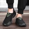 Men Non Slip Black Sports Shoes Breathable Mesh Casual Running Shoes One Foot Slip Le Fu  New Outdoor Summer Barefoot Shoes