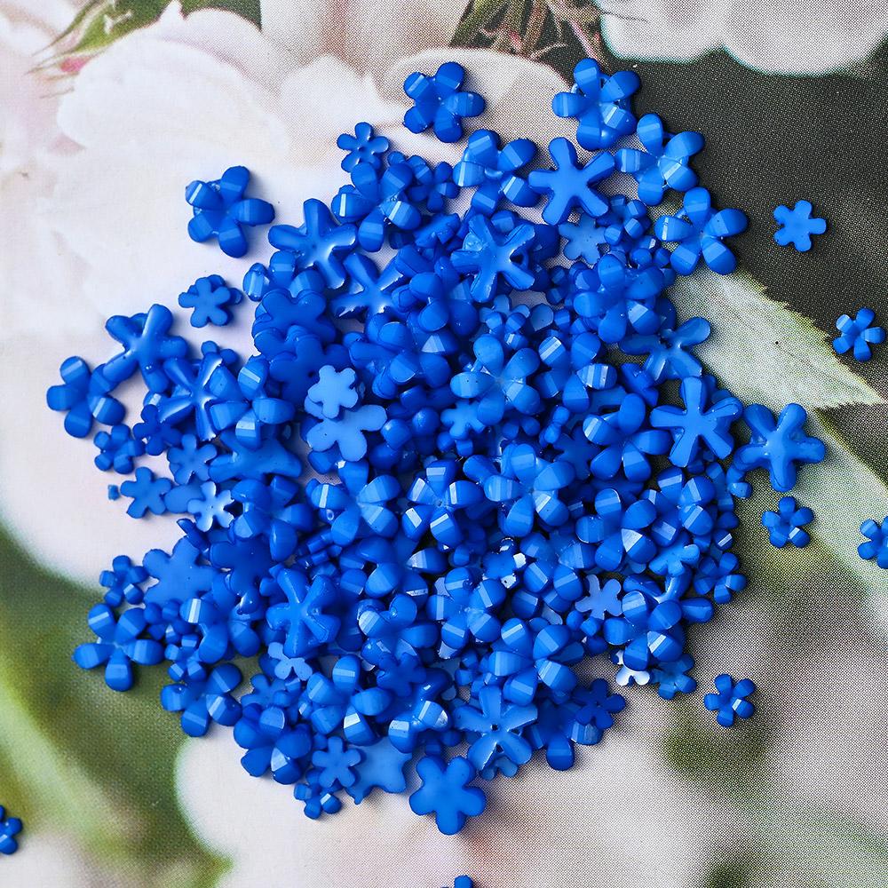 100 шт./пакет 3D акриловые цветы для ногтей подвески смешанного размера цвета украшения для ногтей стразы цветочки ювелирные изделия DIY аксессуары для ногтей