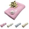 Baby Newborn Soft Warm Cotton Solid Color Knitted Crochet Rectangle Blankets