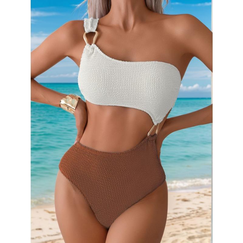 Женский новый цветной вырез сексуальный бикини цельный купальник