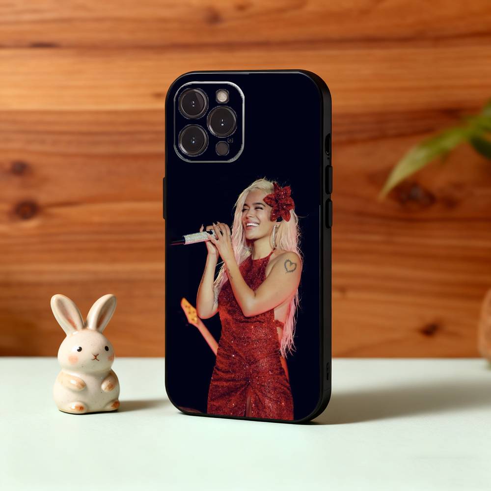 Singer K-Karol G Amargura Phone Case For iPhone17,16,15,14,13,12Plus,Pro Max,XS,5G Soft Silicone Black Cover