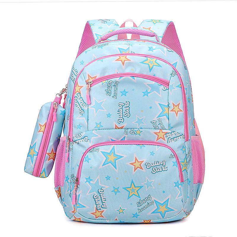 New Middle and High School Students Schoolbag Large Capacity Fresh and Cute Backpack Casual Simple Travel Backpack