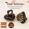 Purple Sandalwood Gua Sha Massage Comb for Scalp Therapy and Hair Care