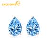 Classic Copper Alloy Zircon Earrings Ladies Jewelry Wedding Promise Party Gift