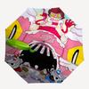 1pc Pink Panther & Cuphead Outdoor Umbrella - Automatic Opening/Closing, Portable 3-Fold Design with 8-Bone Iron Frame - Perfect Gift for Fans, Travel