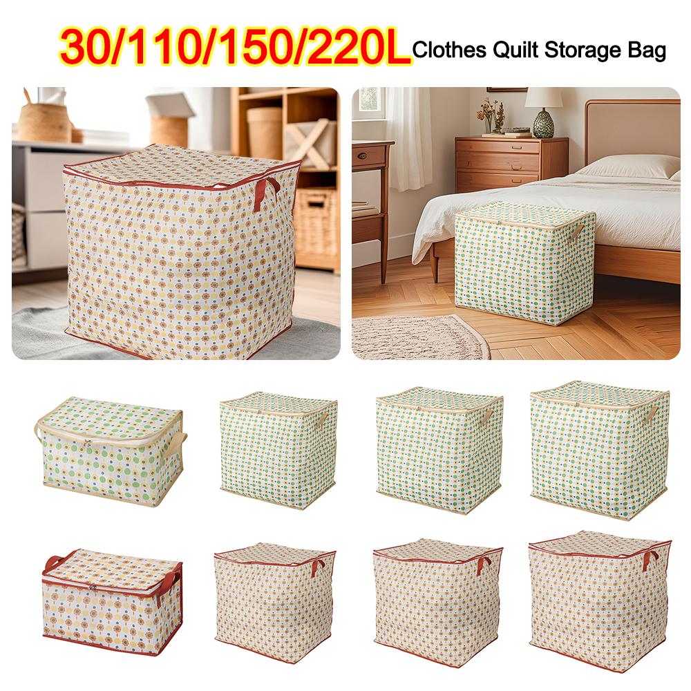 Fabric Fabric Storage Bag Foldable Home Moving Storage Bag Clothes Quilt Storage Bag for Cupboard