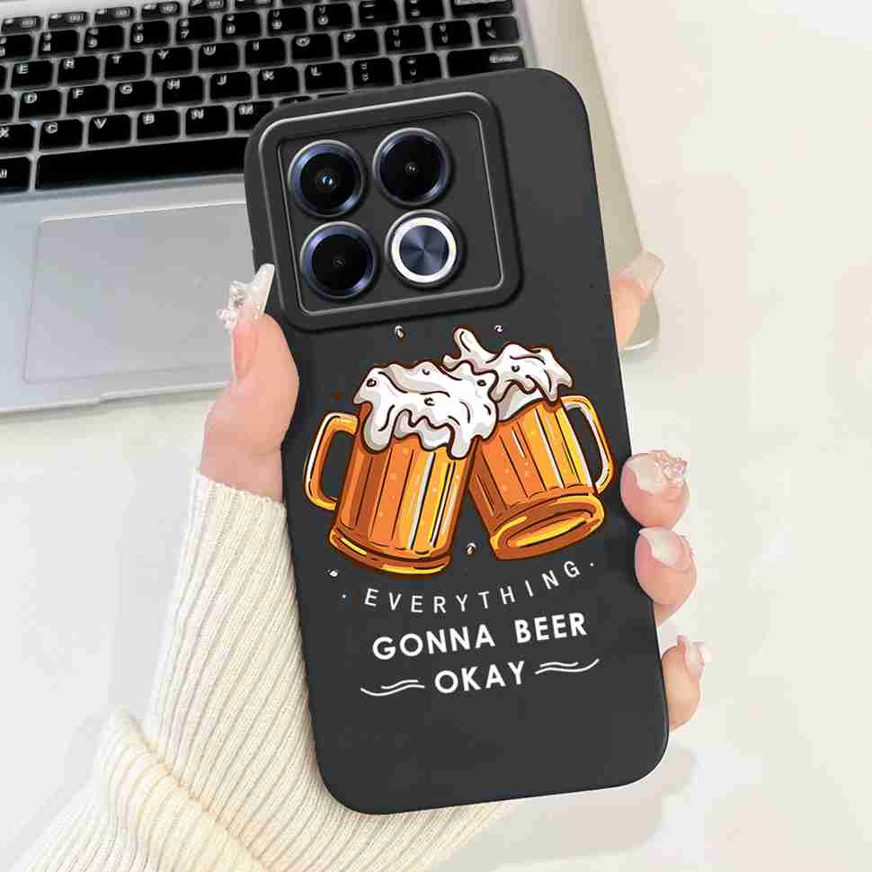 Cute Lovely Cat Silicon Case For Infinix Note 40 5G X6852 Shockproof Funda Back Cover For Infinix Note 40 X 40X Note40 5G Bumper