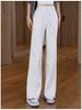 Winter Plus Velvet Wide-Leg High-Waisted Pants - Women's Loose, Slimming, Thickened and Drape Style.