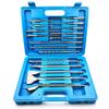 17-Piece SDS-Plus Rotary Hammer Drill Bits and Chisel Set Concrete Masonry Hole Tool with Storage