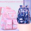 Gradient Cartoon Backpack for Girls, Lightweight, Grades 1-6