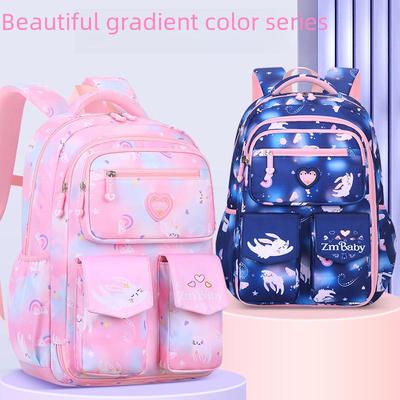 Рюкзак Gradient Cartoon для девочек, легкий, 1-6 классы