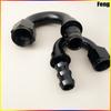 Universal Push-on Hose End Fittings Fuel Oil  0 45 90 180 Degree Cooler Hose AN4 AN6 AN8 AN10 AN12 Connection Adapter