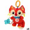 Rattle Cuddly Toy Winfun Fox 13.5 X 26.5 X 7.5 Cm (6 Units)