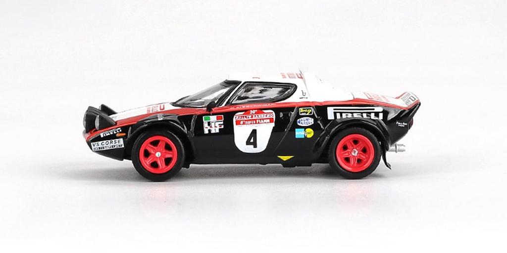Sunrich MINI GT Lancia Stratos HF Ралли Сан-Ремо 1978 Победитель Готовая модель 1/64 №4 (Левый руль) MGT01084-L