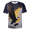 3D-печать Eagle Мужские рубашки с короткими рукавами Уличная одежда больших размеров