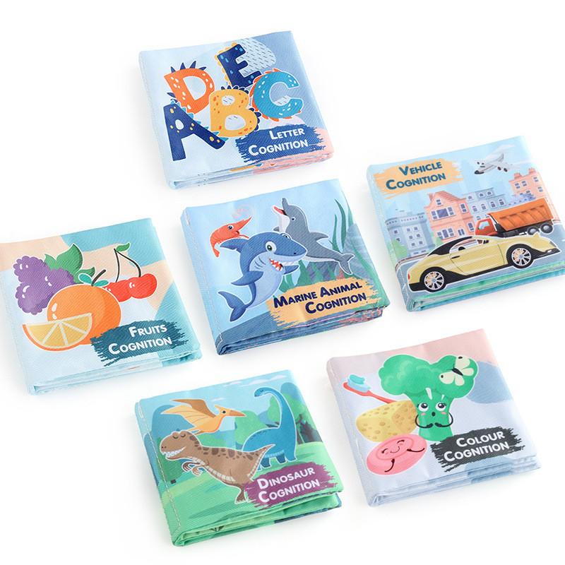 Children's Educational Alphabet Cloth Book Tear-resistant With Sound Paper 3d Dinosaur Ocean Cloth Book