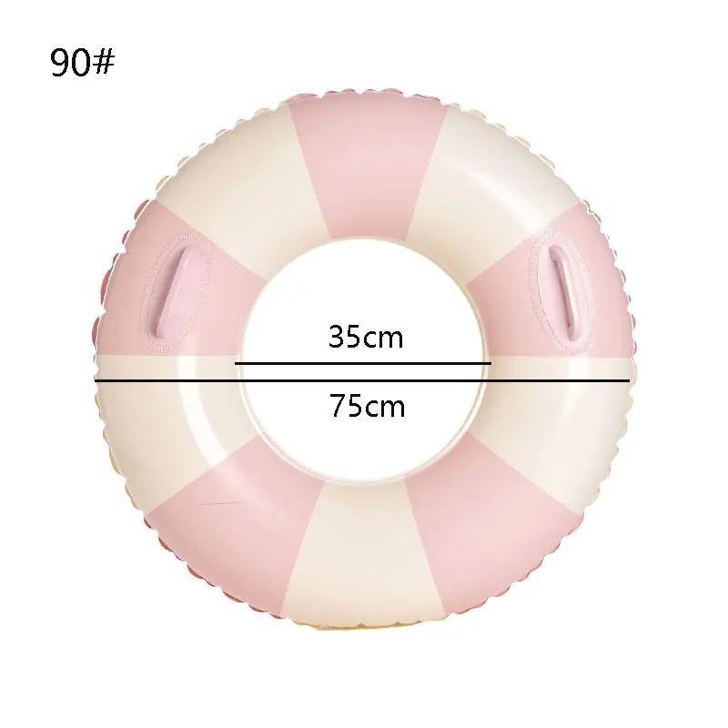 Корейский стиль, утолщенное надувное кольцо для плавания, трубка для воды, плавающий надувной матрас для взрослых с ручкой, круг для плавания на открытом воздухе