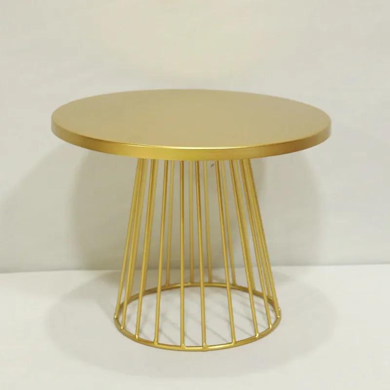 20/25см Металлическая подставка для торта Свадьба Золотая тарелка для десертов Украшение для мероприятий на день рождения Подставки для еды, кексов Тортовница