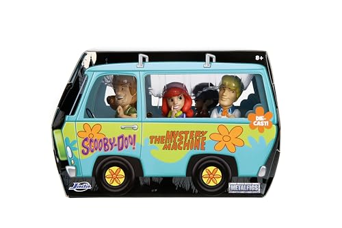 Jada Toys - MetalFigs 2.5" Scooby-Doo! 5-Pack – Shaggy, Scooby, Daphne, Velma, Fred – Diecast Figures – Collectible Displays – Ages 8+