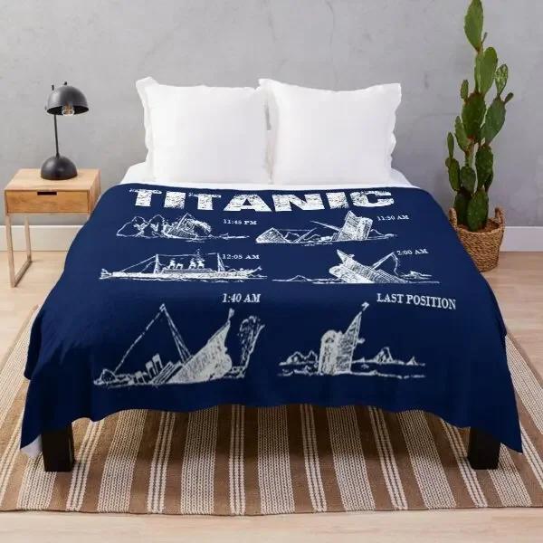 Titanic Sinking Throw Blanket Super Soft Fuzzy Cozy Warm Plush Blanket for Bed Couch Chair Living Room Spring Fall Winter Spring