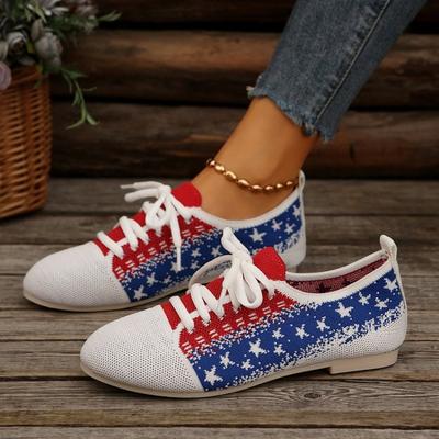 Модная женская обувь на плоской подошве Весна Осень Модная Удобная Дышащая Эластичная Обувь для бега Женская Повседневная Уличная Обувь для ходьбы для женщин