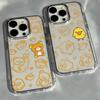 Милый Мультяшный Чехол Для Телефона RilakkumaS Для iPhone 17 16e 16 15 14 13 12 11 mini Pro Max X XR XSMAX 8 Air Plus Прозрачный Мягкий Чехол