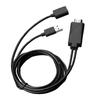 Кабель-переходник 2 в 1 USB-мама на HDMI-совместимый папа 1080P HD для ТВ, проектора, дисплея, донгл для iPhone Samsung Galaxy