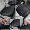 2 комплекта кожаных чехлов на переднее автомобильное сиденье, противоскользящие и полностью обернутые защитные чехлы для автомобильного сиденья водителя с карманом для хранения, роскошное водонепроницаемое нижнее автокресло