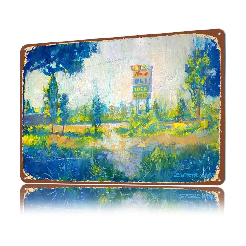 Ultra Personalized D Textured Metal Poster Wall Art Tinplate Sign for Office Decoration Gaming Garage Decorations Decor Luxury