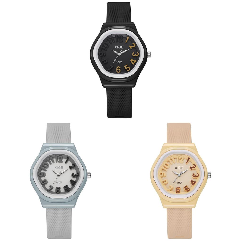 Silicone Quartz Watch For Women Cartoon Dial With Logo Customization