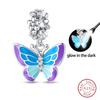 100% 925 Silver Exquisite Cubic Zircon Butterfly Bee Ladybug Charms Bead Fit Qikaola Original Bracelet Fine DIY Jewelry