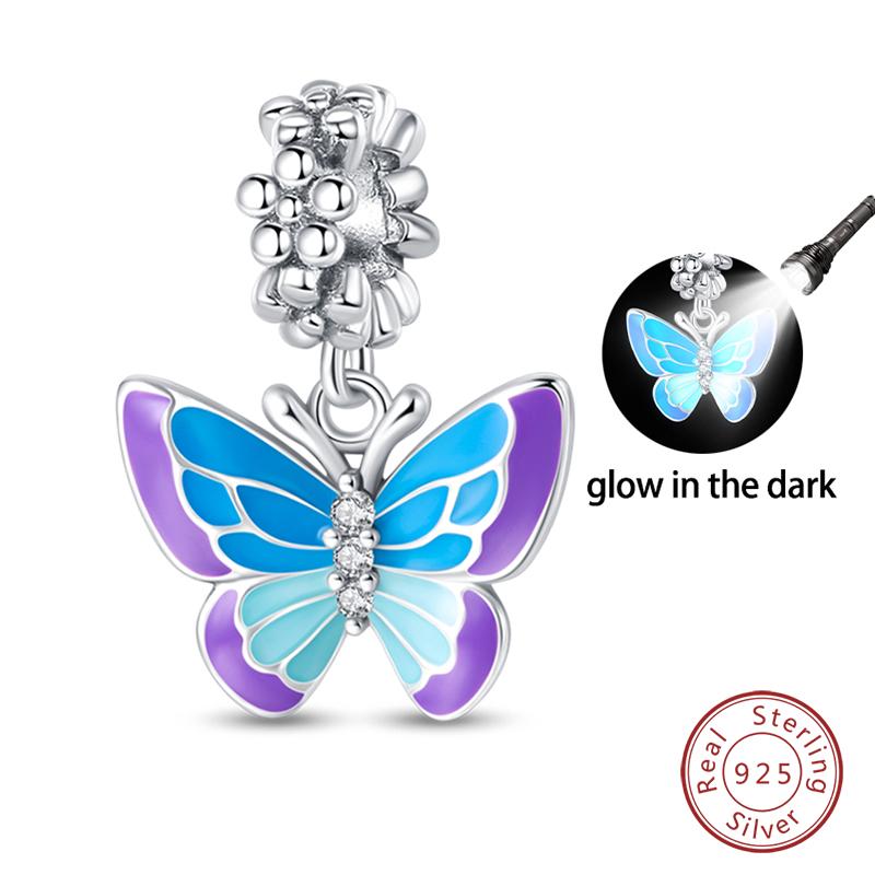 100% 925 Silver Exquisite Cubic Zircon Butterfly Bee Ladybug Charms Bead Fit Qikaola Original Bracelet Fine DIY Jewelry