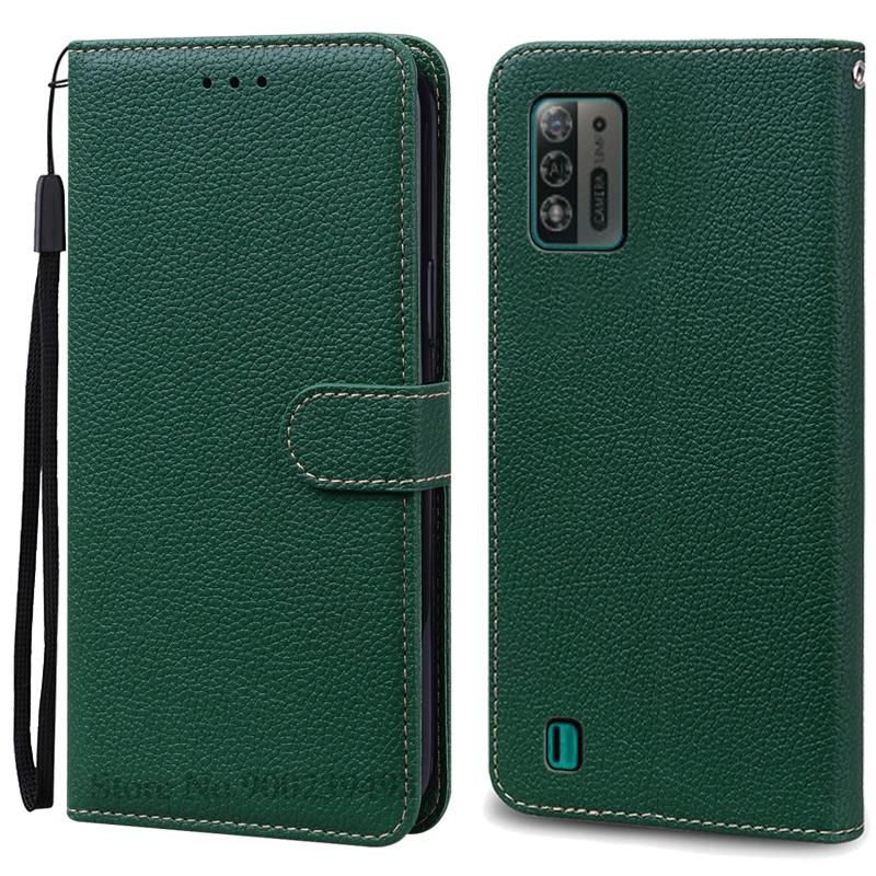 Чехол A52 Lite для ZTE Blade A52 Lite, мягкий силиконовый кожаный чехол-кошелек, чехол для ZTE Blade A52 Lite, чехол из ТПУ, задняя крышка Etui