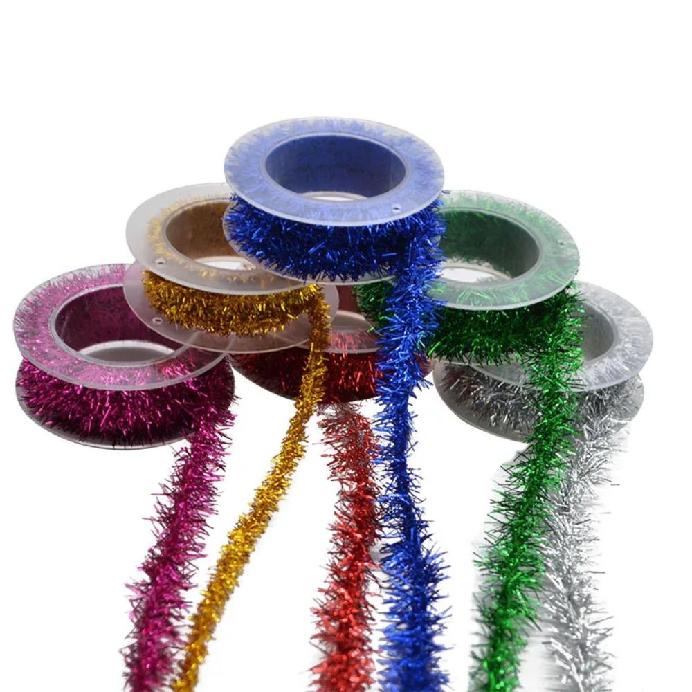 Flashing Colorful Ribbon Multicolor Gold Silver Wire Home Decor Tinsel Hanging Rattan Baby Shower