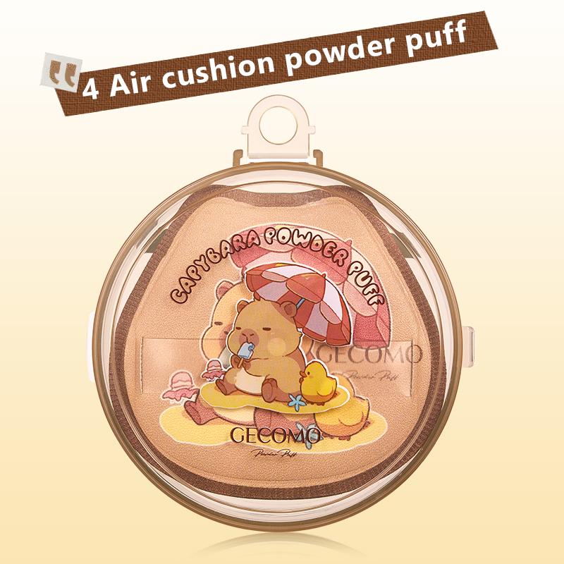 Новый GECOMO Kapi Bara Плюшевый Пуховик Милое Моделирование Мягкий Влажный и Сухой Рассыпчатая Пудра Кушон Пуховки