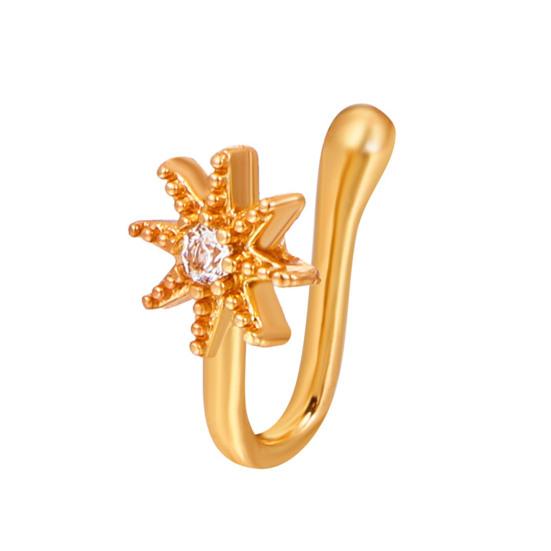 Стильное поддельное кольцо в носу, универсальная форма, женская U