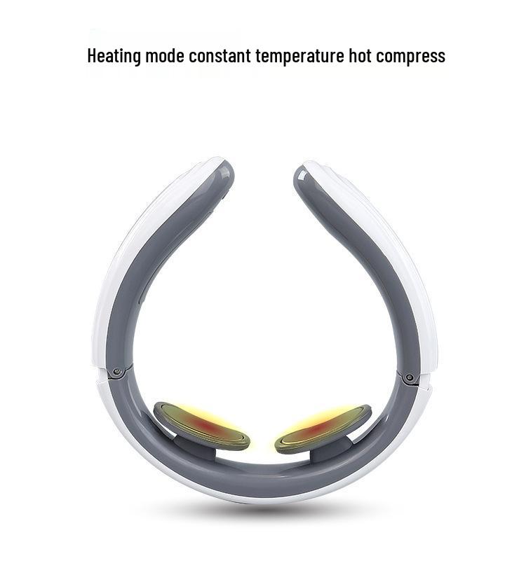 Electromagnetic Heat Neck Massager with Electric Pulse Therapy