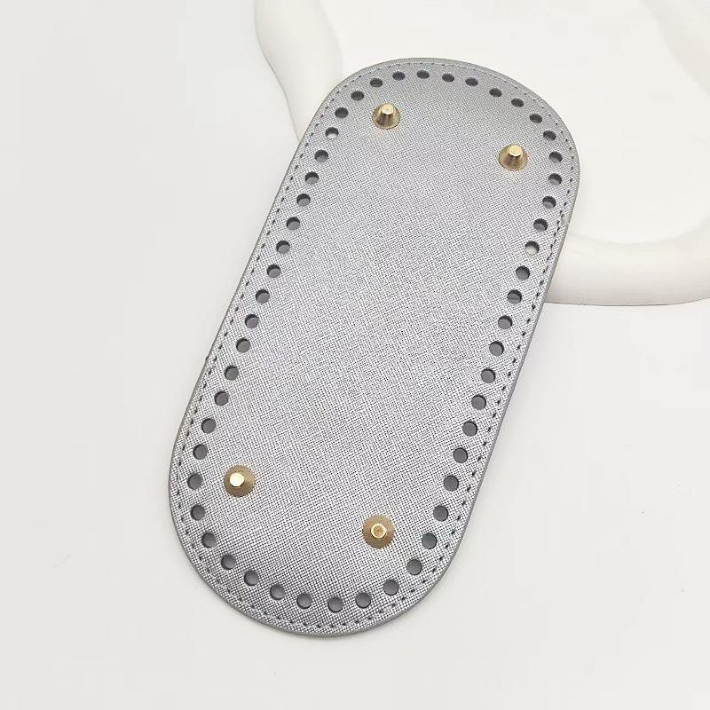 Овальное основание для сумки из ПУ 22x10: Хёна Плетеное/Вязаное Дно Сумки-Ведра, Аксессуар Фурнитура для Багажа