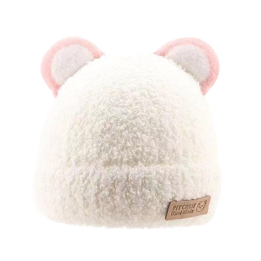 5 Months-3Year Soft Winter Hat Plush Beanie Hats Windproof Baby Knitted Hat  Boys Girls