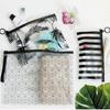 Fashion Women Cosmetic Bag Clear Waterproof Makeup Bag Case Travel Bath Wash Pouch Storage Organizer