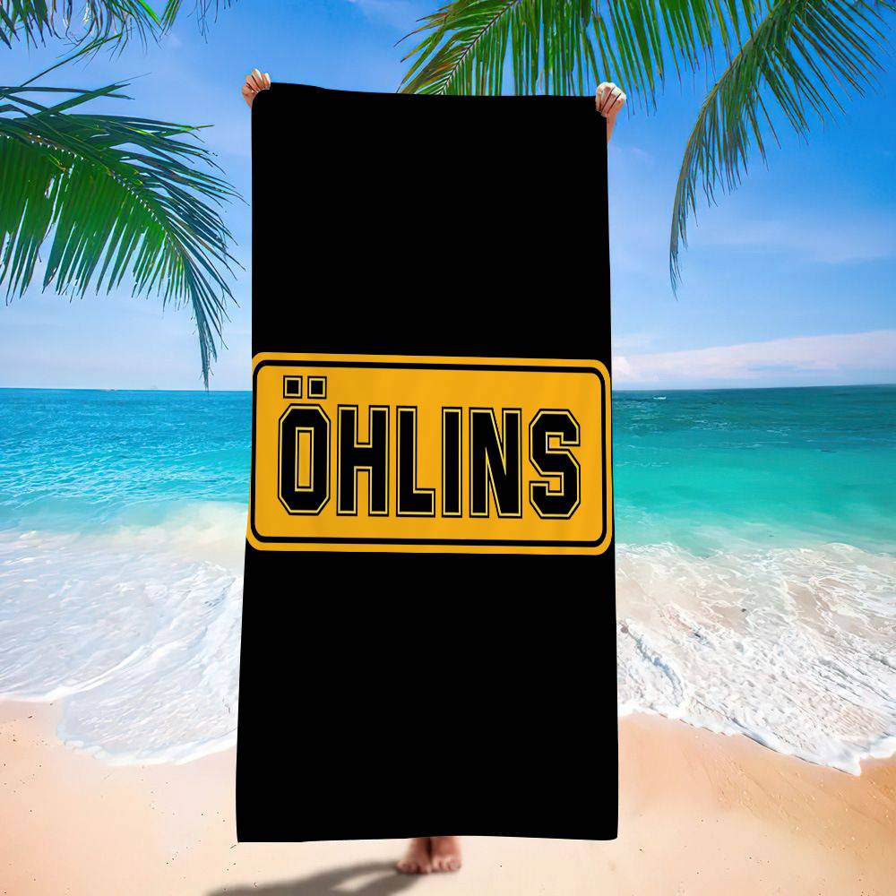 Подвеска Логотип O-Ohlins Микрофибра Пляжное полотенце Впитывающее Быстросохнущее Мягкое Йога Плавание Курорт Альпинизм Полотенце