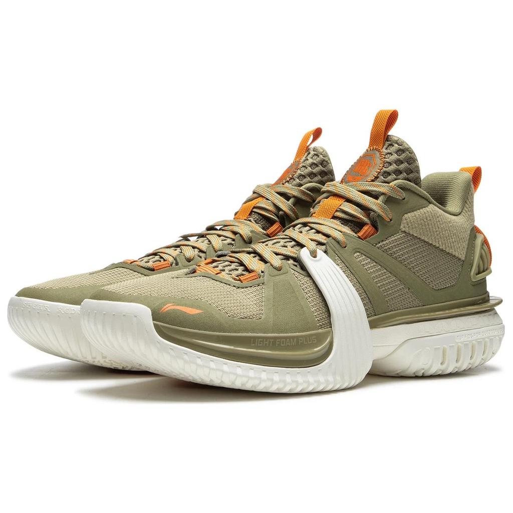 Li Ning Storm 2024 WNTR Badfive Lightweight Rebound Grip Durable Stability Cushioning Anti-Slip High-Top Basketball Shoes Men Sneaker ABFU051-1