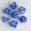 7pcs/set Colorful Pearl Pattern Polyhedral Dice Number Dice Kit for DND PRTG RPG Running Team Table Board Game Dnd Dice Set