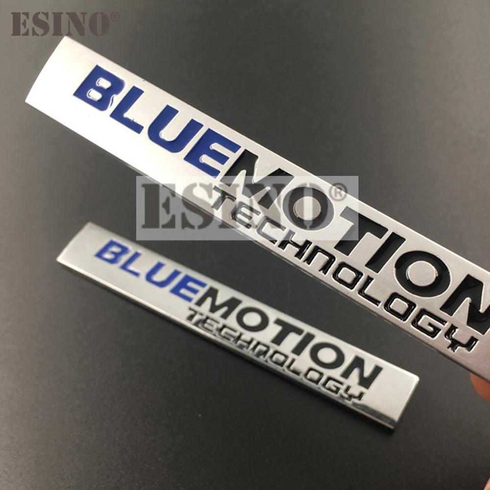 Car Styling 3D Metal Chrome Zinc Alloy Emblem Blue Motion Technology Car Body Badge Emblem For Volkswagen Golf Passat Tiguan