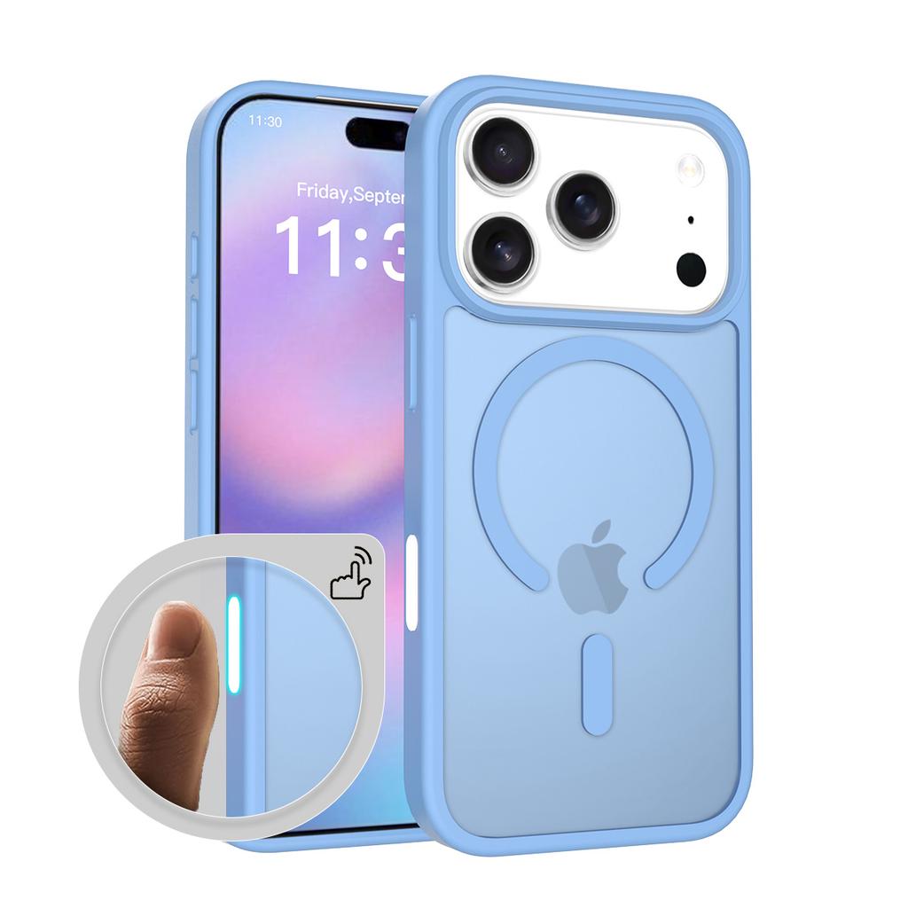 For iPhone 17 Pro Matte Case,Compatible with MagSafe Shockproof Protection Translucent Cover For iPhone 17 Air/17 Pro Max/17